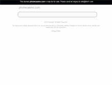 Tablet Screenshot of phonecasino.com